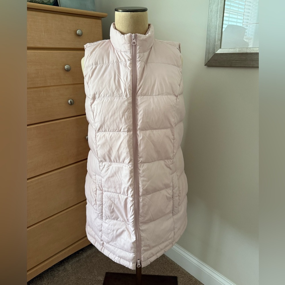 J Jill Women’s Light Pink Puffer Vest, Size Small